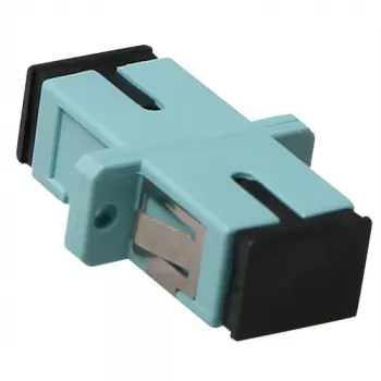 ACT światłowodowy adapter simplex SC-SC OM3, SC/SC, kolor aqua, ceramika cyrkonowa, 1 szt.