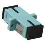 ACT światłowodowy adapter simplex SC-SC OM3, SC/SC, kolor aqua, ceramika cyrkonowa, 1 szt.