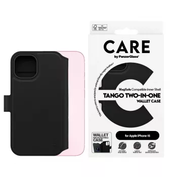 PanzerGlass CARE™ by ® Tango 2-w-1 etui-portfel z MagSafe iPhone 15