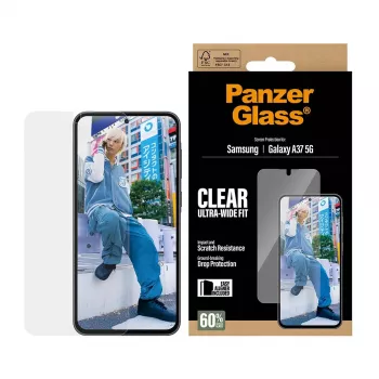 PanzerGlass Ochrona ekranu Ultra-Wide Fit dla Samsung Galaxy A37 5G — przezroczysta, odporna na zarysowania