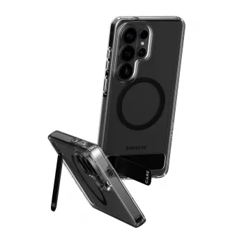 Etui PanzerGlass CARE™ Urban Explorer do Samsung Galaxy S26 Ultra — przezroczysta osłona z czarną podstawką i obsługą Qi