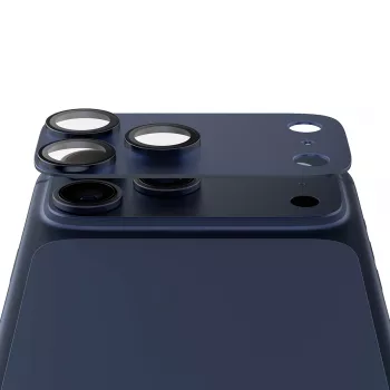 Osłona kamery PanzerGlass Fender Deep niebieski do iPhone 17 Pro Max, silikonowa, odporna na zarysowania i wstrząsy