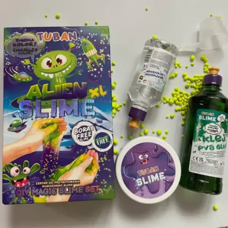 Zestaw do tworzenia slime TUBAN DIY SLIME ALIEN XL, wielokolorowy, wiek 6+