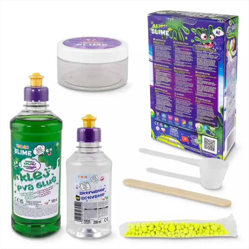 Zestaw do tworzenia slime TUBAN DIY SLIME ALIEN XL, wielokolorowy, wiek 6+