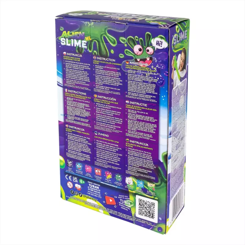 Zestaw do tworzenia slime TUBAN DIY SLIME ALIEN XL, wielokolorowy, wiek 6+