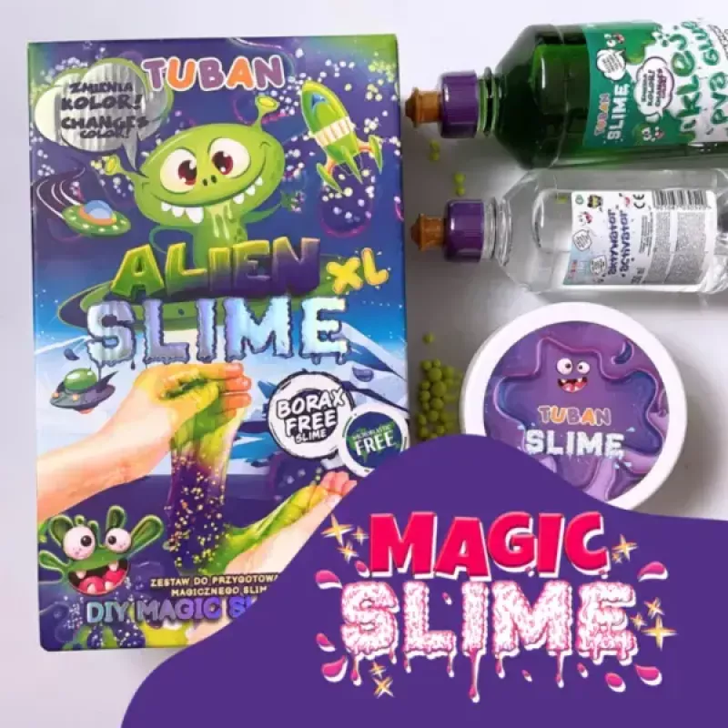 Zestaw do tworzenia slime TUBAN DIY SLIME ALIEN XL, wielokolorowy, wiek 6+