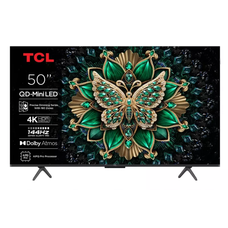 Telewizor TCL 50Q6C 127 cm (50 cali) 4K Ultra HD Smart TV Wi-Fi Metaliczny