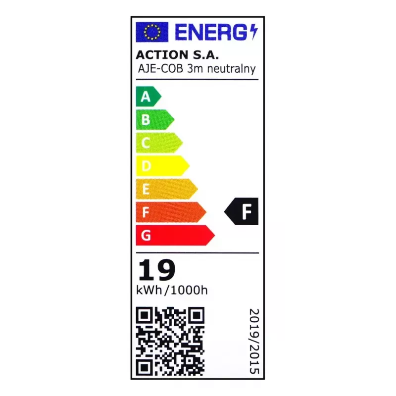 Uniwersalna taśma LED ActiveJet AJE-COB 3 m Neutralna biel 1850 lm 19 W IP20