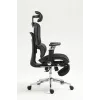 Ergonomiczne krzesło biurowe ActiveJet YK848 — siatkowe siedzisko i oparcie, czarne, oparcie 50,5×57 cm, szerokość siedziska 48,5 cm