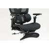 Ergonomiczne krzesło biurowe ActiveJet YK848 — siatkowe siedzisko i oparcie, czarne, oparcie 50,5×57 cm, szerokość siedziska 48,5 cm