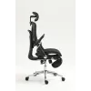 Ergonomiczne krzesło biurowe ActiveJet YK848 — siatkowe siedzisko i oparcie, czarne, oparcie 50,5×57 cm, szerokość siedziska 48,5 cm