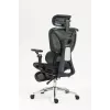 Ergonomiczne krzesło biurowe ActiveJet YK848 — siatkowe siedzisko i oparcie, czarne, oparcie 50,5×57 cm, szerokość siedziska 48,5 cm