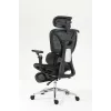 Ergonomiczne krzesło biurowe ActiveJet YK848 — siatkowe siedzisko i oparcie, czarne, oparcie 50,5×57 cm, szerokość siedziska 48,5 cm