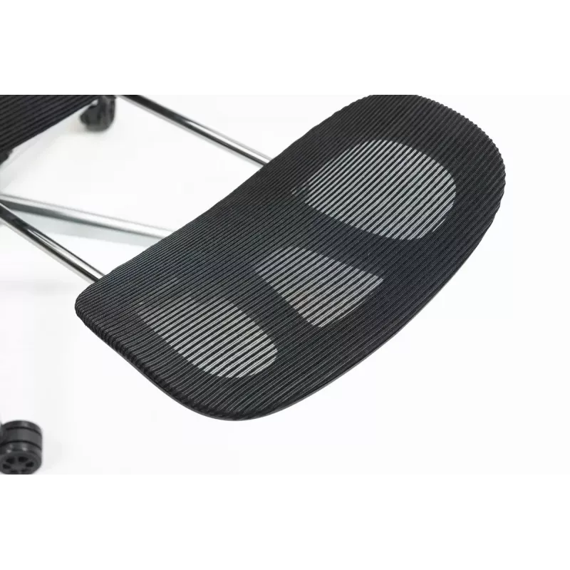 Ergonomiczne krzesło biurowe ActiveJet YK848 — siatkowe siedzisko i oparcie, czarne, oparcie 50,5×57 cm, szerokość siedziska 48,5 cm
