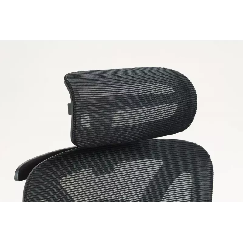Ergonomiczne krzesło biurowe ActiveJet YK848 — siatkowe siedzisko i oparcie, czarne, oparcie 50,5×57 cm, szerokość siedziska 48,5 cm
