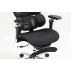 Ergonomiczne krzesło biurowe ActiveJet YK848 — siatkowe siedzisko i oparcie, czarne, oparcie 50,5×57 cm, szerokość siedziska 48,5 cm
