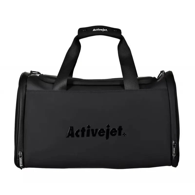 Masażer limfatyczno-kompresyjny do nóg ActiveJet ACM-PLUS-A1 S — bateria 25 W, wbudowany akumulator, 330×840×60 mm, czarny/pomarańczowy