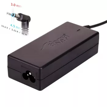 Zasilacz Akyga AK-ND-58, czarny, źródło prądu przemiennego, do laptopów, wewnętrzny, 0,2 kg
