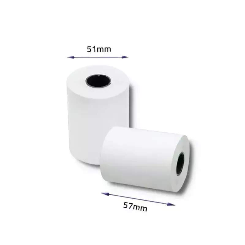 Rolka termiczna do paragonów QOLTEC 57 x 30 mm 55 g/m² bez BPA, rdzeń 17 mm, 10 szt.