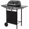 Grill gazowy TEESA TSA0080 — 2 palniki, przenośny grill ogrodowy
