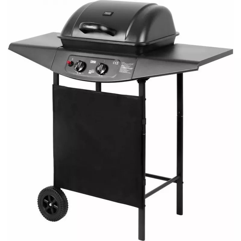 Grill gazowy TEESA TSA0080 — 2 palniki, przenośny grill ogrodowy