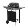 Grill gazowy TEESA TSA0080 — 2 palniki, przenośny grill ogrodowy