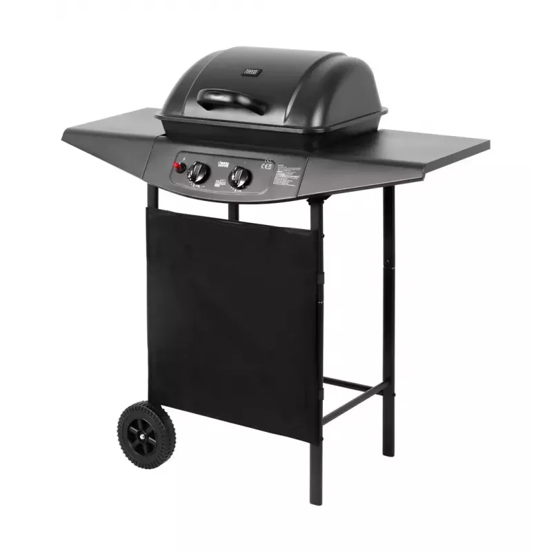 Grill gazowy TEESA TSA0080 — 2 palniki, przenośny grill ogrodowy