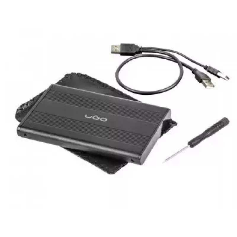 Obudowa HDD/SSD uGo Marapi S120 Czarna 2,5 cala