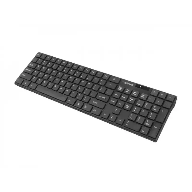 Bezprzewodowy zestaw klawiatura i mysz NATEC Stingray NZB-1440 — RF bezprzewodowa, pełnowymiarowa 108-klawiszy QWERTY, US English, czarna