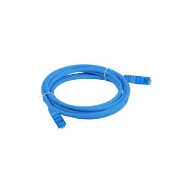 Kabel sieciowy LANBERG Cat6a RJ-45 na RJ-45 S/FTP LSZH, 1 m, niebieski