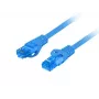 Kabel sieciowy LANBERG Cat6a RJ-45 na RJ-45 S/FTP LSZH, 1 m, niebieski