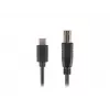 Kabel USB 2.0 LANBERG CA-USBA-13CC-0030-BK — USB B na USB C, 3 m, czarny