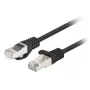 Kabel sieciowy Lanberg PCF6-20CC-0025-BK RJ-45 Cat6 0,25 m Czarny