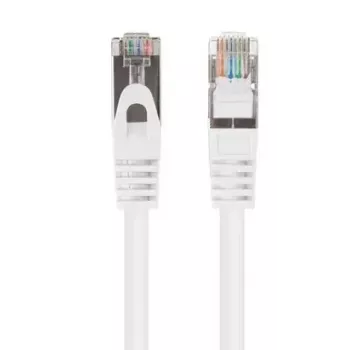 Kabel krosowy Ethernet LANBERG PCF6-20CC-0100-W Cat6 U/UTP 1 m, przewodnik CCA, 250 MHz, biały