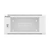 Naścienna szafa rack 19 cali 4U LANBERG WAFA-5604-10S, głębokość 600 mm, szara, drzwi szklane (składana)