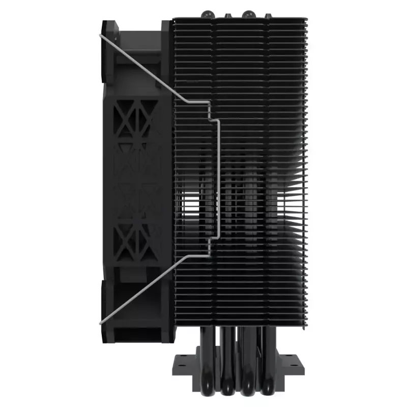 Chłodzenie procesora powietrzne SAVIO Vortex X2 Czarny – wentylator 120 mm, wysokość 157 mm, PWM, kompatybilność z LGA 2066