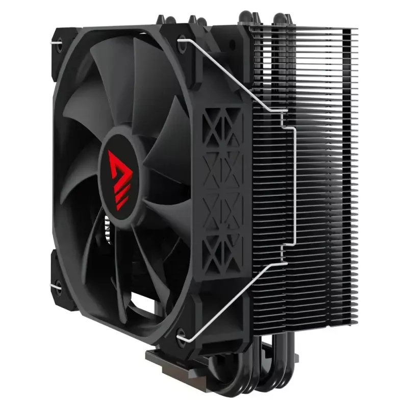 Chłodzenie procesora powietrzne SAVIO Vortex X2 Czarny – wentylator 120 mm, wysokość 157 mm, PWM, kompatybilność z LGA 2066