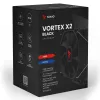 Chłodzenie procesora powietrzne SAVIO Vortex X2 Czarny – wentylator 120 mm, wysokość 157 mm, PWM, kompatybilność z LGA 2066