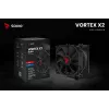 Chłodzenie procesora powietrzne SAVIO Vortex X2 Czarny – wentylator 120 mm, wysokość 157 mm, PWM, kompatybilność z LGA 2066