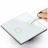 Dotykowy włącznik światła MACLEAN MCE703W, panel szklany, 1-obwodowy, 220V