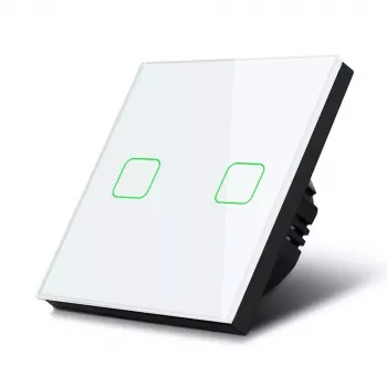 Dotykowy włącznik światła MACLEAN MCE703W, panel szklany, 1-obwodowy, 220V