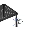 Podstawa pod laptopa MACLEAN MC-946 dla urządzeń 13–32 cale, 3-stopniowa wysokość (11/13/15 cm), szuflada, czarna, do 20 kg