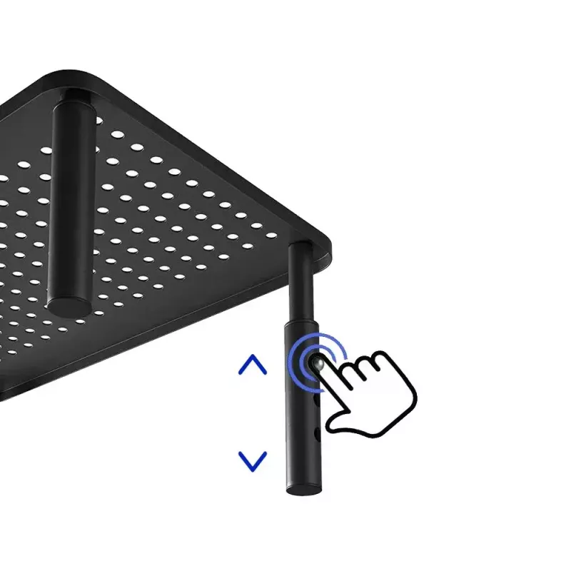 Podstawa pod laptopa MACLEAN MC-946 dla urządzeń 13–32 cale, 3-stopniowa wysokość (11/13/15 cm), szuflada, czarna, do 20 kg