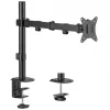 Uchwyt biurkowy do monitora MACLEAN MC-753N dla ekranów 17–32 cale, VESA 75x75 / 100x100, maks. 9 kg, pochylanie ±45°, obrót ±180°, regulacja wysokości