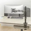 Uchwyt biurkowy do monitora MACLEAN MC-753N dla ekranów 17–32 cale, VESA 75x75 / 100x100, maks. 9 kg, pochylanie ±45°, obrót ±180°, regulacja wysokości