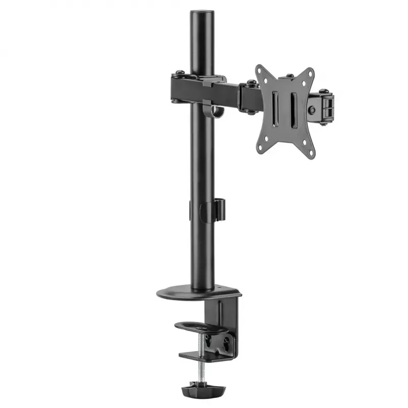 Uchwyt biurkowy do monitora MACLEAN MC-753N dla ekranów 17–32 cale, VESA 75x75 / 100x100, maks. 9 kg, pochylanie ±45°, obrót ±180°, regulacja wysokości