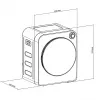 Suszarka elektryczna bębnowa GreenBlue GB410 — pojemność 3 kg, 830 W, wentylacyjna, 5 programów suszenia, klasa energetyczna C