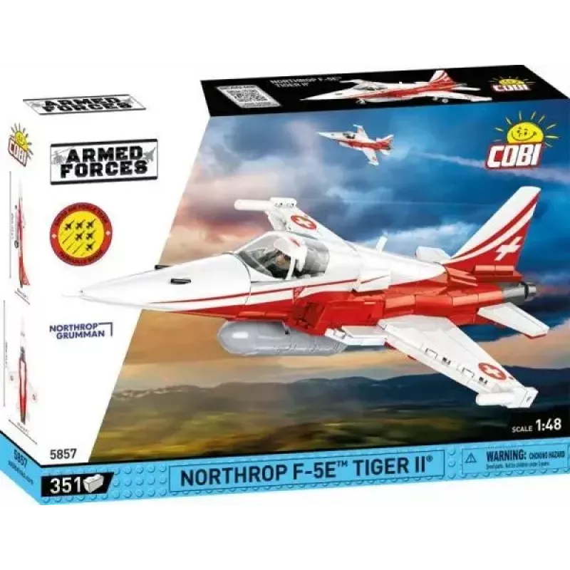 Zabawka konstrukcyjna Cobi Northrop F-5E Tiger II model 5857 klocki konstrukcyjne