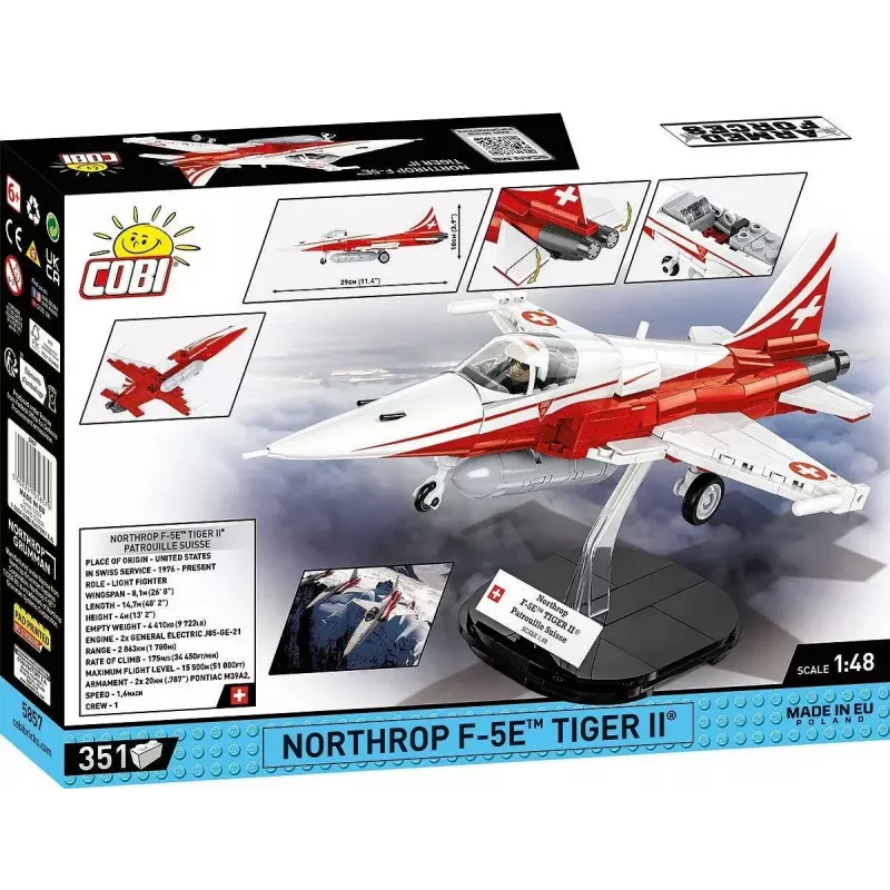 Zabawka konstrukcyjna Cobi Northrop F-5E Tiger II model 5857 klocki konstrukcyjne
