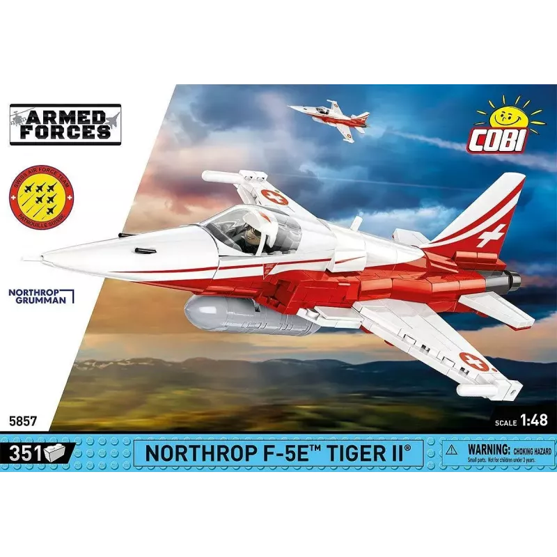 Zabawka konstrukcyjna Cobi Northrop F-5E Tiger II model 5857 klocki konstrukcyjne